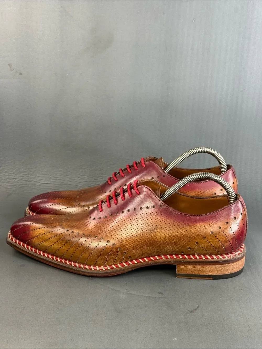 JOSE REAL VELOCE CUOIO ENGLAND OXFORD shoes men’s size 8 (41)